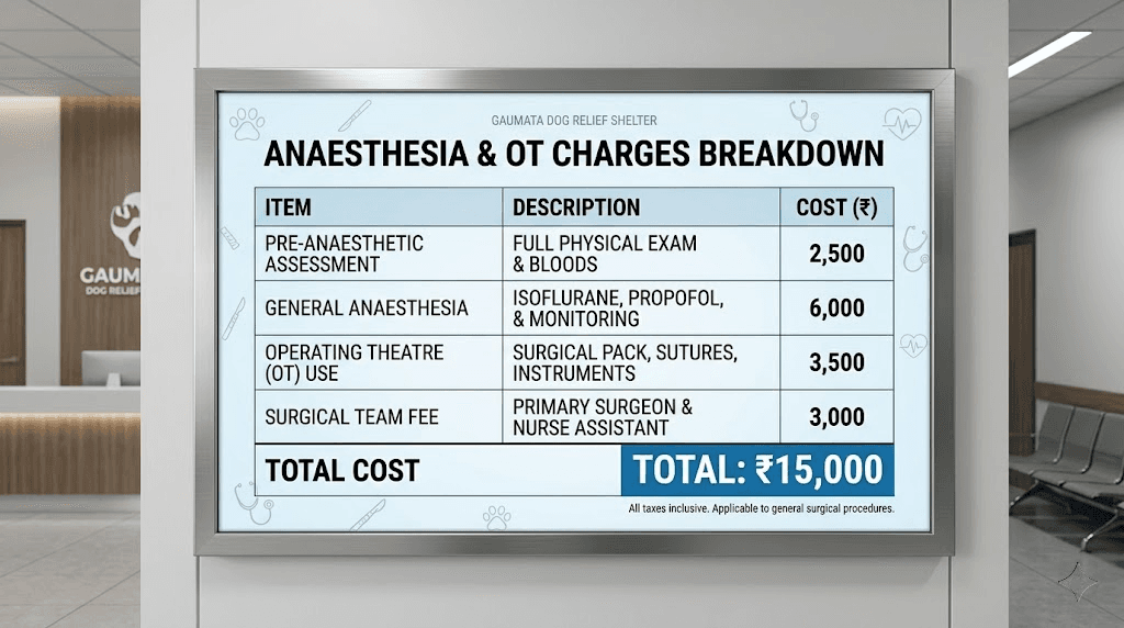 Anaesthesia & OT Charges